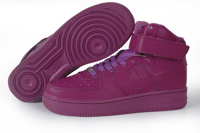 Nike Women Air Force Mid Purple Sneaker